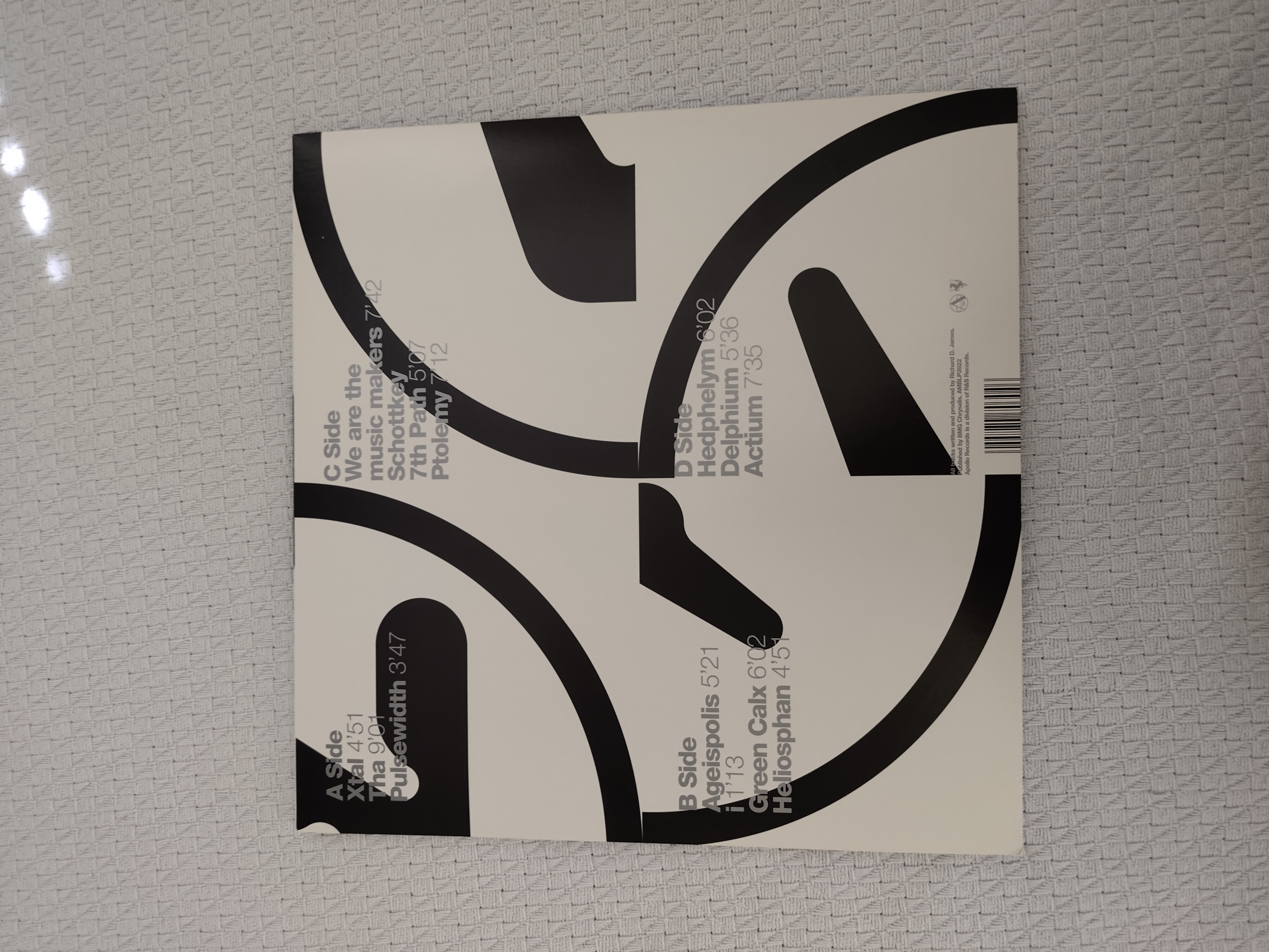 Back of Album Cover