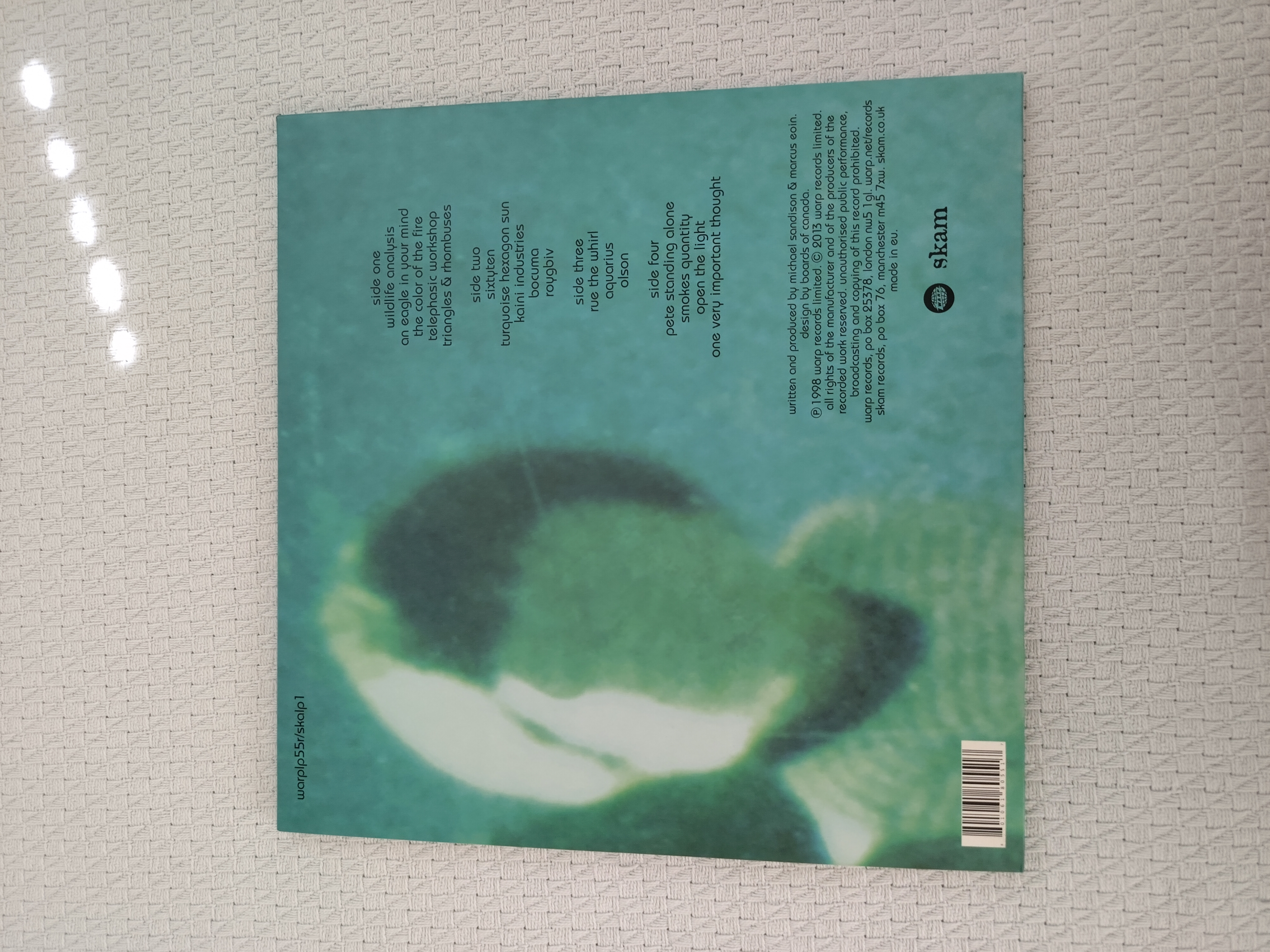 Back of Album Cover